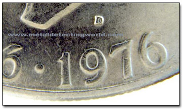 Mint Mark Location on Eisenhower Dollar