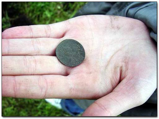 An Old Copper Coin Recovered