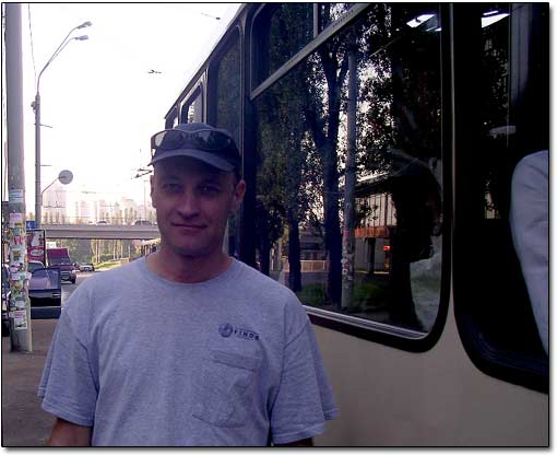 Sergei Before Boarding the Bus