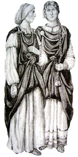 Female's Outfits of 11th Century
