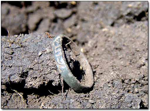 Medieval Bronze Ring with Inscription