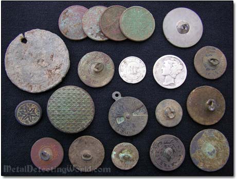 All Coin and Button Finds