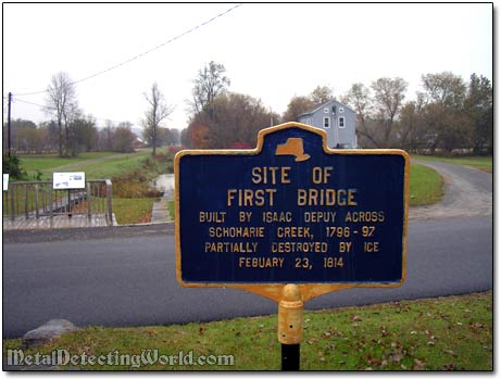 Site of First Bridge Historical Plaque