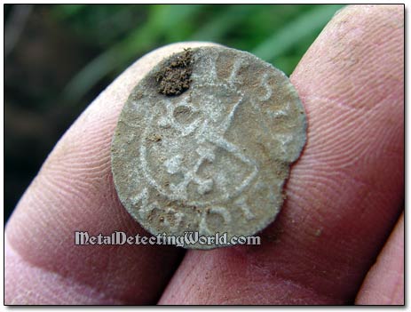 Swedish Silver Hammered Coin, ca. Early 17th Century
