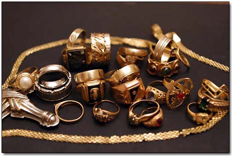 Gold Rings and Chain