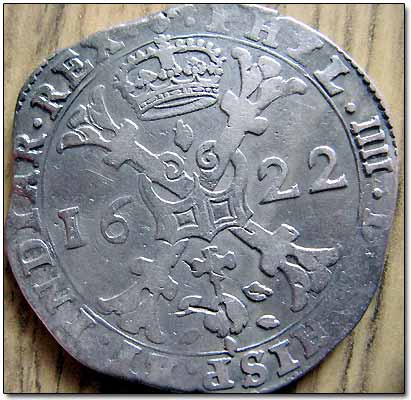 Silver 1622 1 Patagon (Spanish Netherlands)
