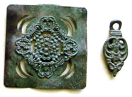 Bronze Decorative Plate and Pendant