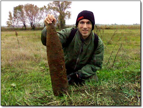 WW2 Unexploded Artillery Projectile