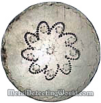 Colonial Silver Plate Coat Button