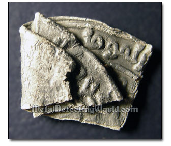 Crumpled Silver Hammered Coin Dirham