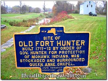 Historical Marker Fort Hunter New York State