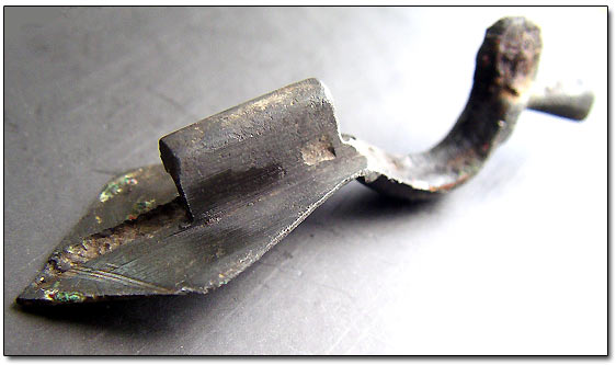 Ancient Bronze Fibula Details