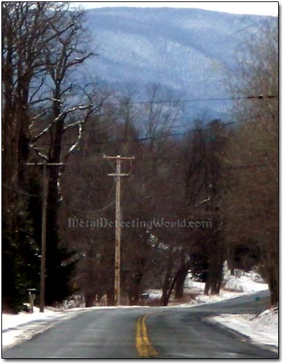 Driving on State Route 2 Towards Taconic Mountains