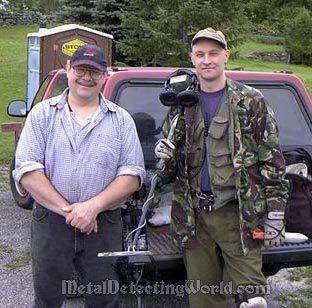 Tim and Serge at Competition Hunt in 2002