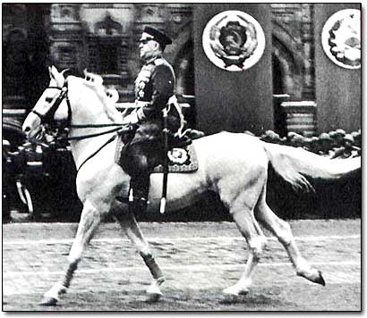 Marshal Zhukov at Victory Parade in Moscow