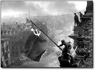 Raising Soviet Banner Over Berlin