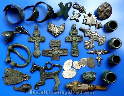 Medieval Coins and Artifacts Found with XP Deus at Searched-Out Site